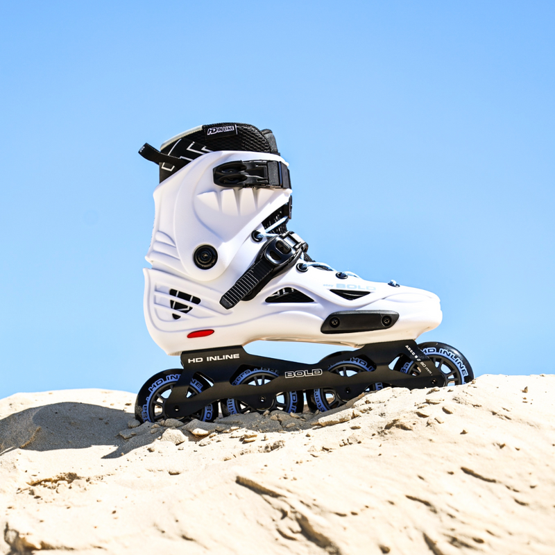 Patins Inline Bold Branco — Urban Fitness — Estabilidade, conforto e desempenho — HD INLINE