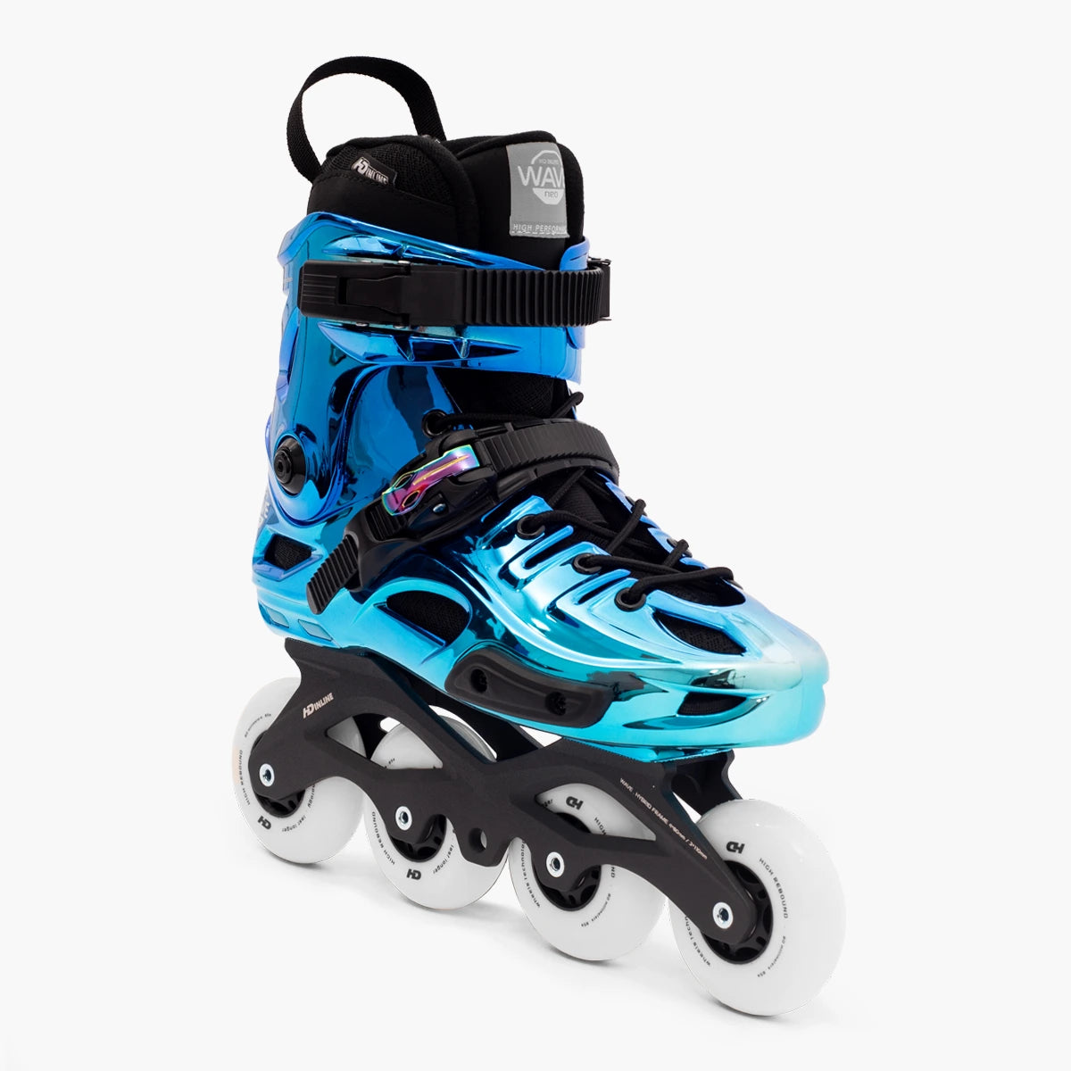 Patins Inline Wave Neo Metallic Ocean — Urban Performance — 4 rodas 80mm ou 3x110mm — HD INLINE