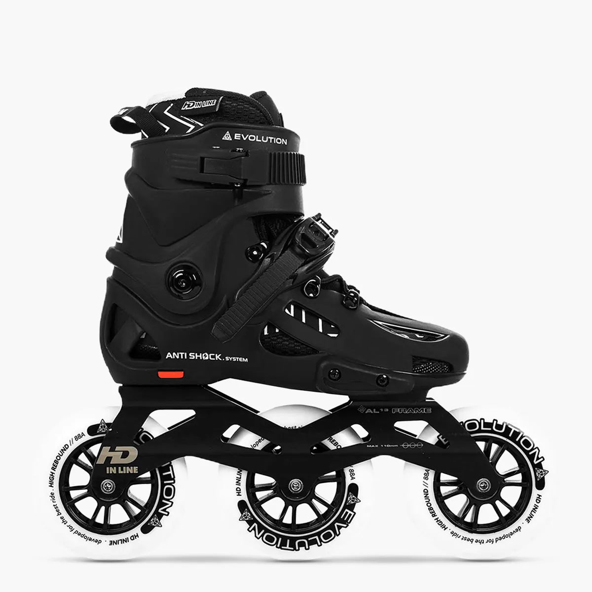Patins Inline Evolution II — Profissional — Rodas 110mm alta velocidade — HD INLINE