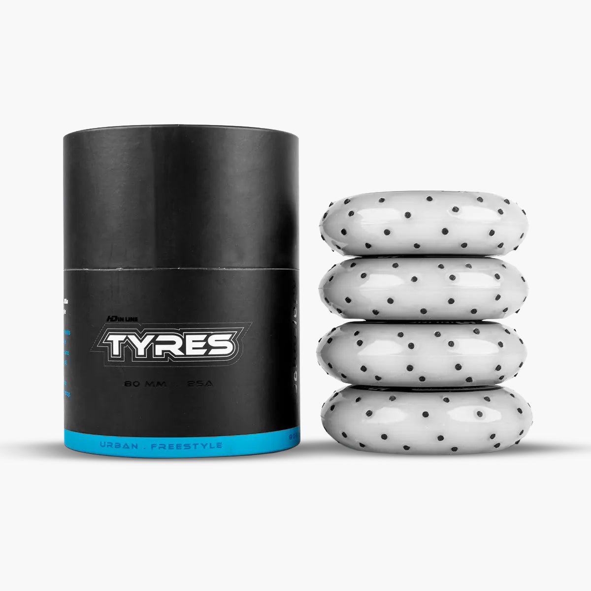 JG RODAS (4UN) - TYRES FAÍSCA - 80MM - 85A - OFF WHITE