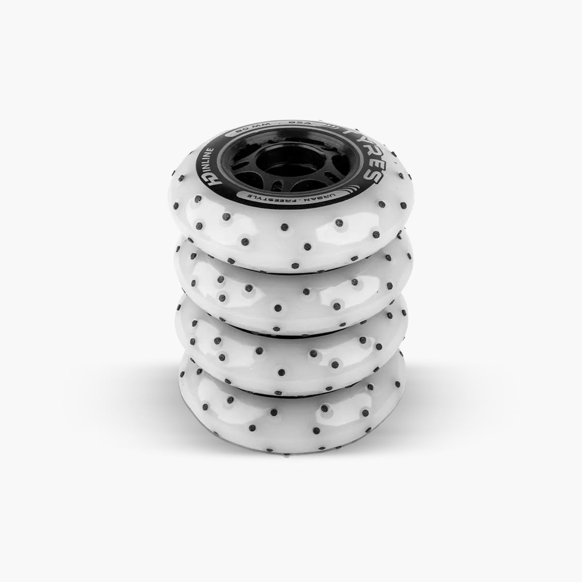 JG RODAS (4UN) - TYRES FAÍSCA - 80MM - 85A - OFF WHITE