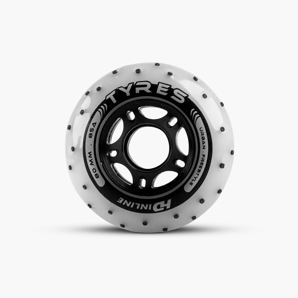 JG RODAS (4UN) - TYRES FAÍSCA - 80MM - 85A - OFF WHITE