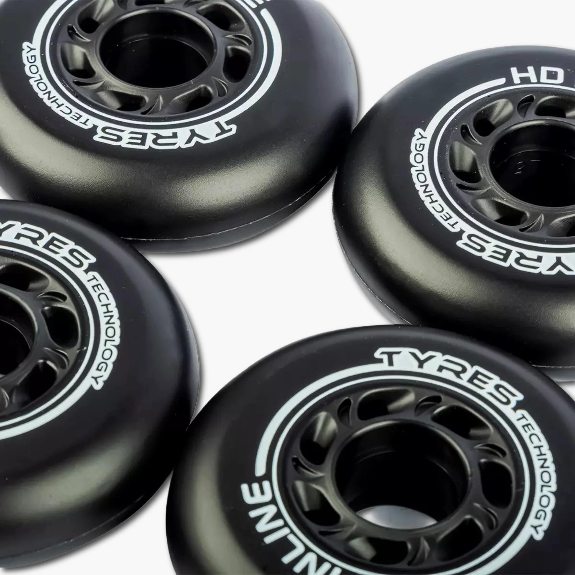 JG RODAS HD INLINE (4UN) - TYRES SLIDE - 80MM - 88A - PRETO