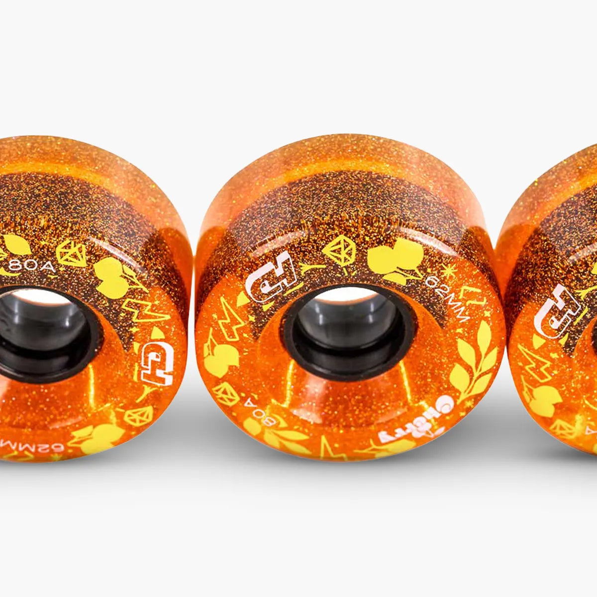 Rodas HD INLINE Cherry 62mm 80A — Urethane — Aderência e conforto para uso urbano