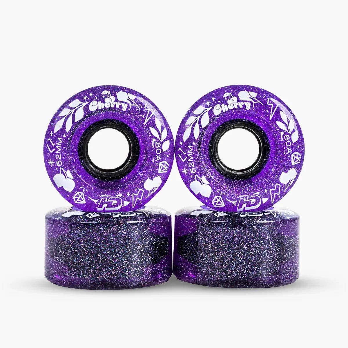 Rodas HD INLINE Cherry 62mm 80A — Urethane — Aderência e conforto para uso urbano