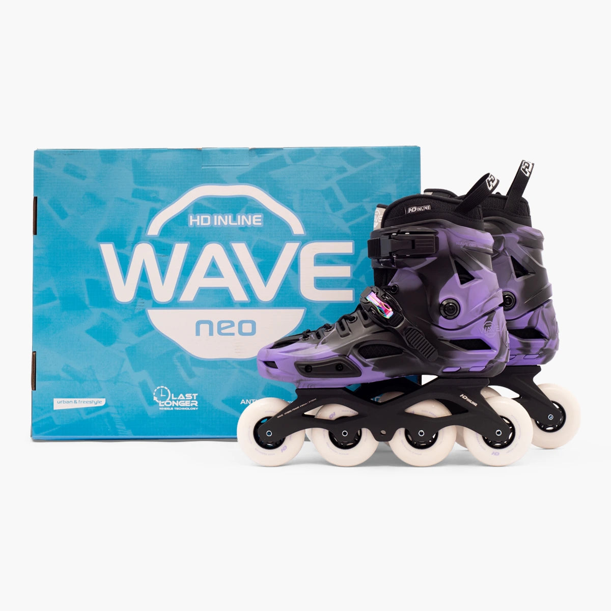 Patins Inline Wave Neo — Performance — Configuração 3x110mm ou 4x80mm — HD INLINE
